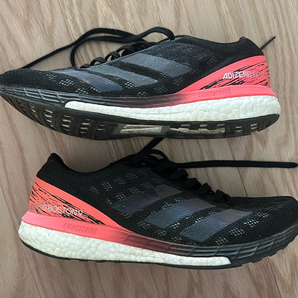 adidas Black and Pink Running Shoes